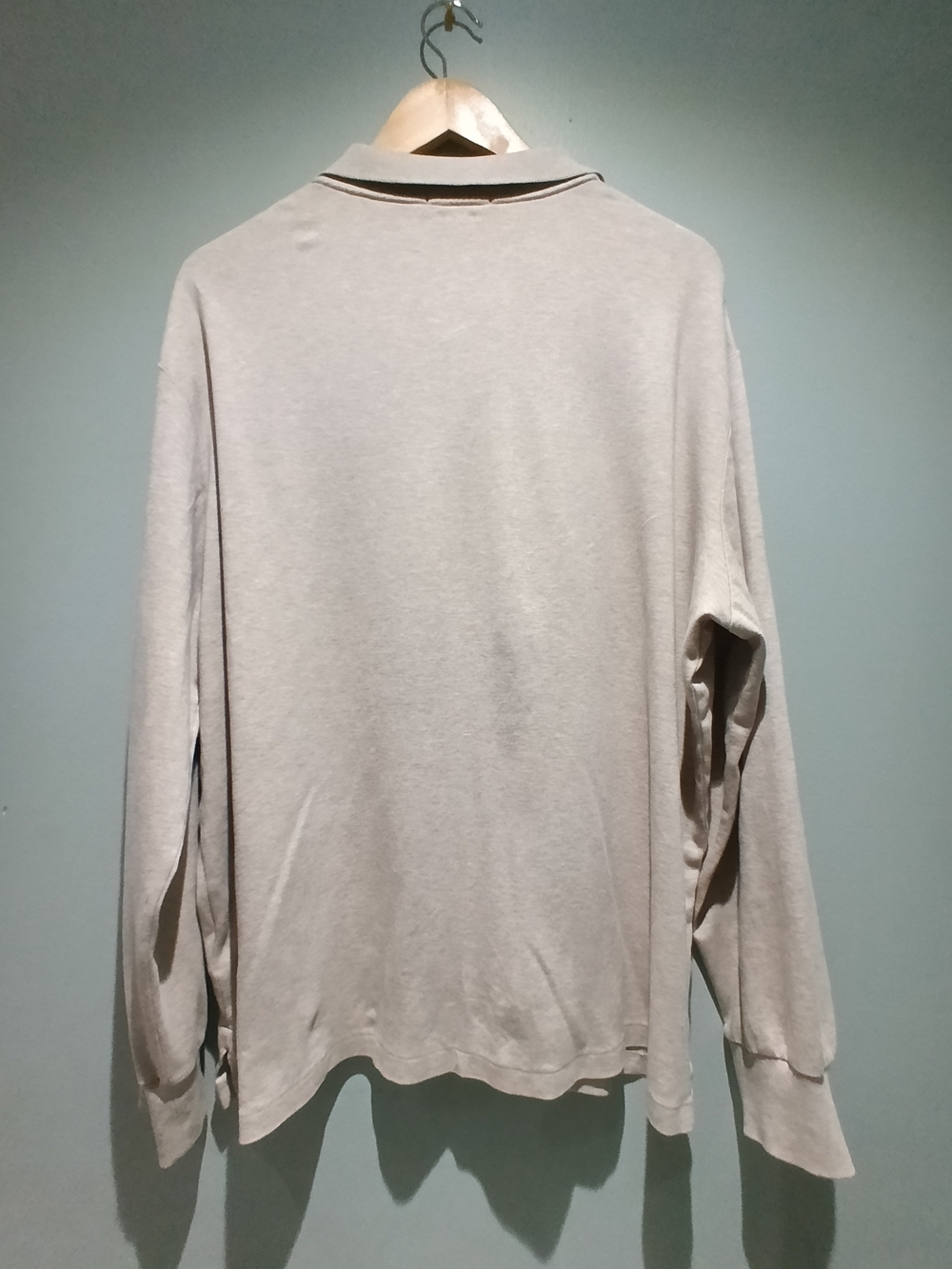 Polo by Ralph Lauren Beige Long-Sleeve Polo with Logo - Picture 7 of 7